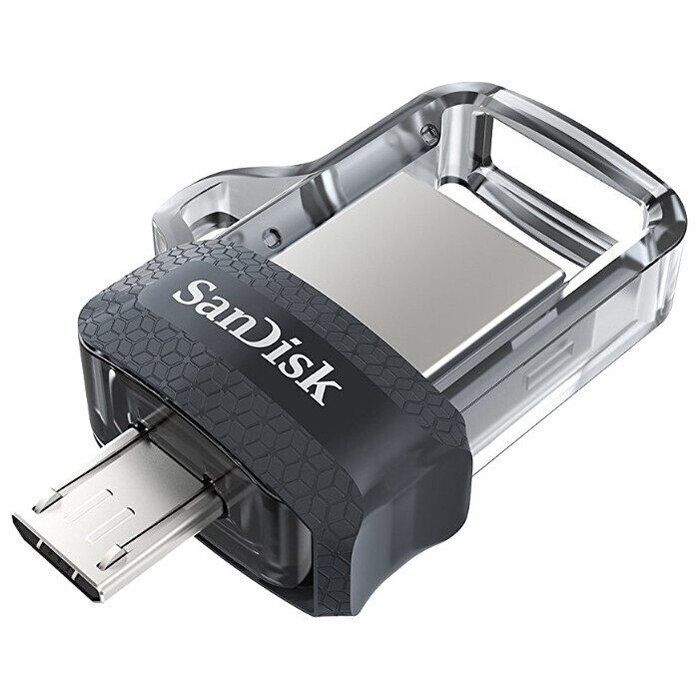 USB Flash накопитель SanDisk Ultra Dual m3.0 (SDDD3-016G-G46) 16 ГБ, черный №1