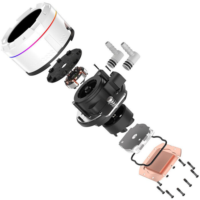 Система жидкостного охлаждения ID-COOLING SL240, Белый №4