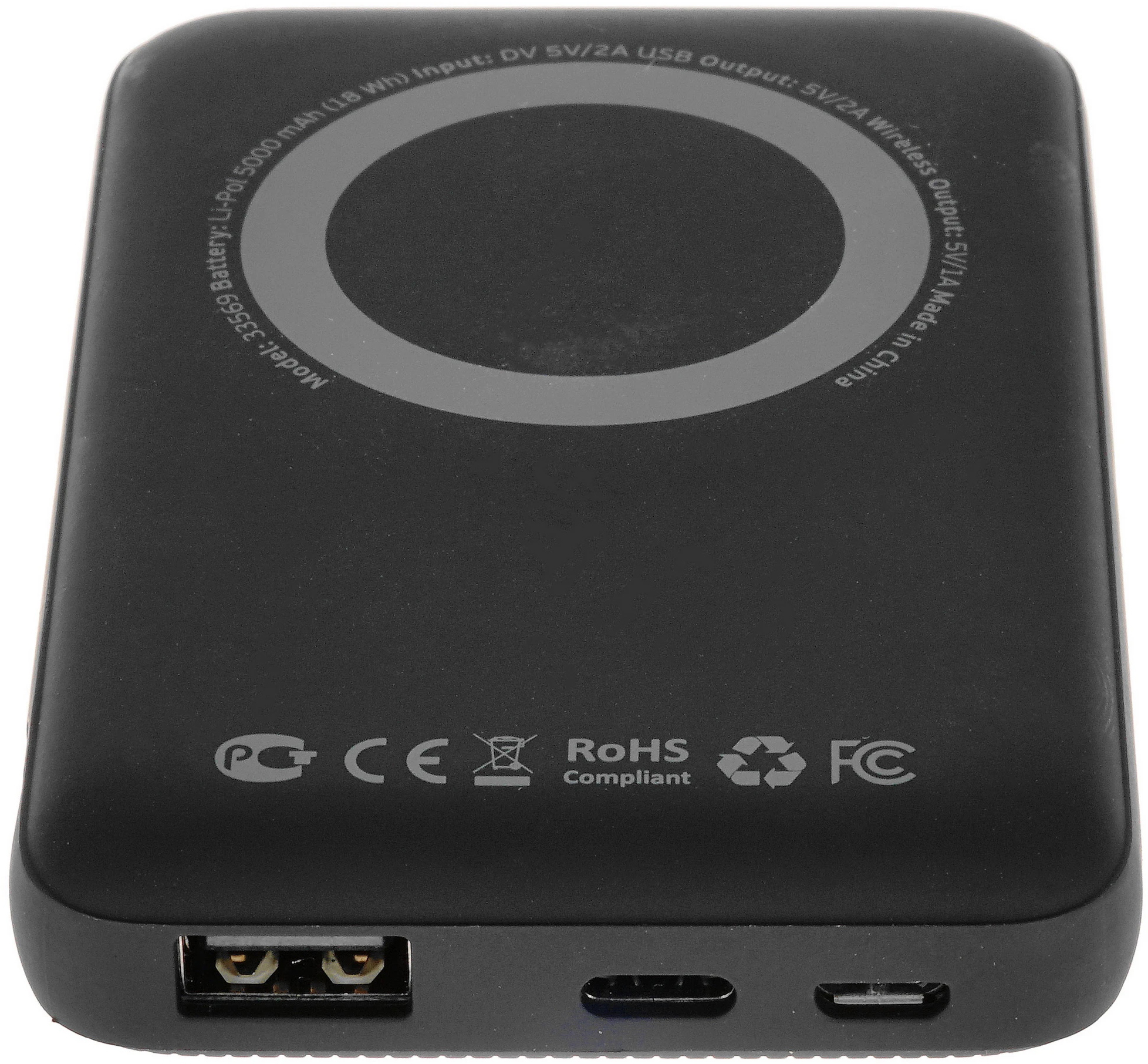 Внешний аккумулятор Deppa NRG MagSafe (33569), 5000 мАч, Черный детальное изображение - 3