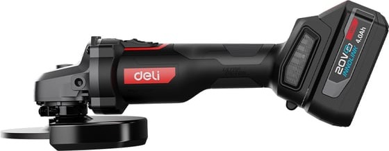 Угловая шлифмашина аккумуляторная DELI 115мм DE-JM20-3D4 164317, 115 мм, 10000 об/мин, 1100 Вт детальное изображение - 5