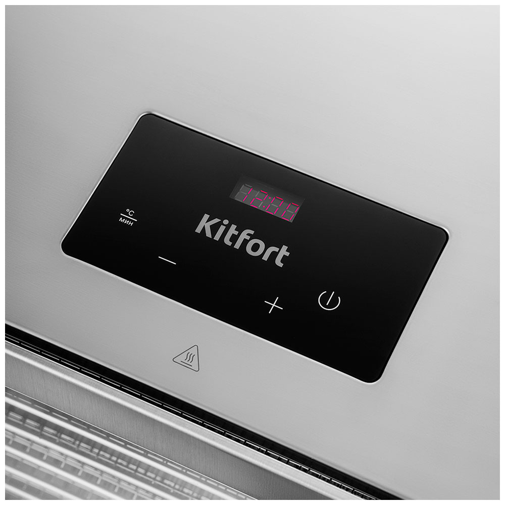 Сушилка для овощей Kitfort КТ-1922, 800 Вт, Серебристый детальное изображение - 2