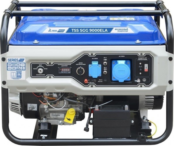 Генератор бензиновый ТСС SGG 9000ELA 190050, 8 кВт, Синий детальное изображение - 2