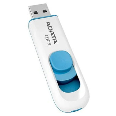 USB Flash накопитель ADATA C008 32 ГБ, белый детальное изображение - 1