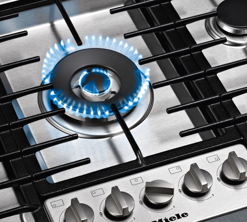 Газовая варочная панель Miele KM 2356-1, Серебристый детальное изображение - 2