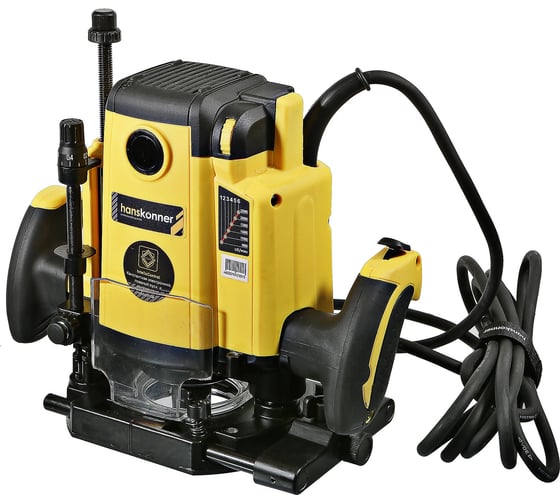Фрезер с константной электроникой Hanskonner HRE1120CP, 2000 Вт, Желтый детальное изображение - 19