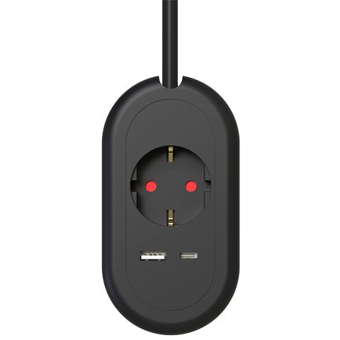 Сетевой фильтр Ritmix RM-211C, 2 м, Черный детальное изображение - 2