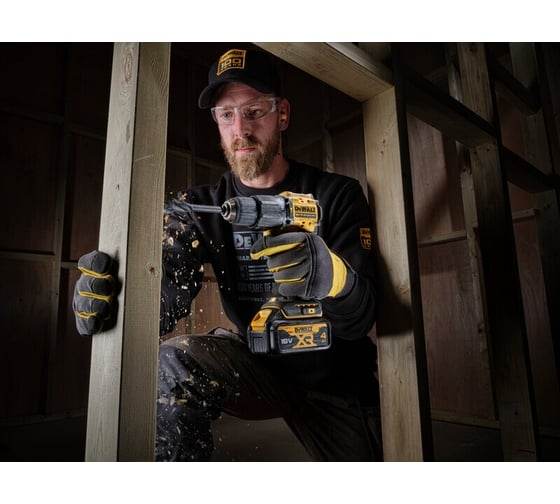 Аккумуляторная ударная дрель-шуруповерт DeWALT DCD100YP2T-QW, 18 В, 68 Нм, 5 А·ч детальное изображение - 7