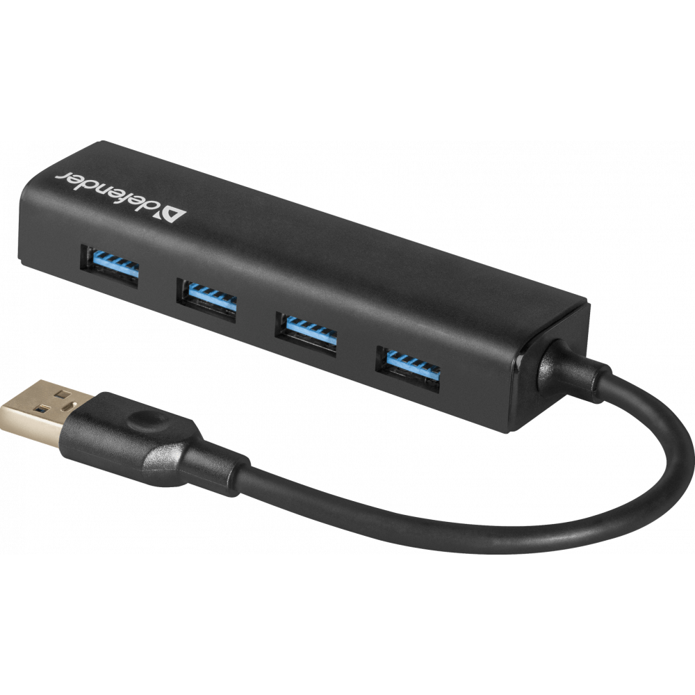 USB-концентратор Defender Quadro Express, Черный детальное изображение - 1