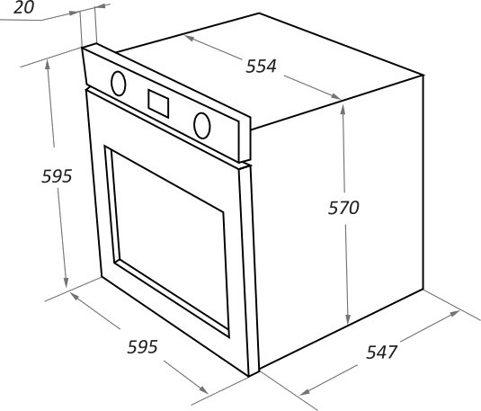 Духовой шкаф MAUNFELD EOEH 7611 SCB  детальное изображение - 2