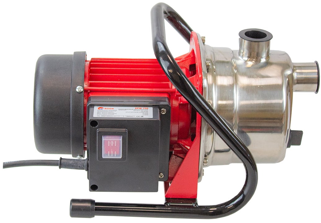 Насос вихревой центробежный Edon EPW 750, 50 л/мин, 25 мм, напор 35 м, d=25 мм, 750 Вт, Красный детальное изображение - 2