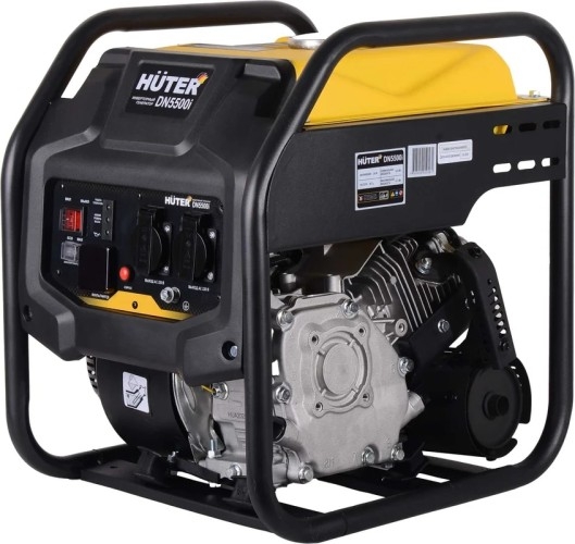 Генератор бензиновый HUTER DN5500i 64/10/29, 4.4 кВт, Черный детальное изображение - 1