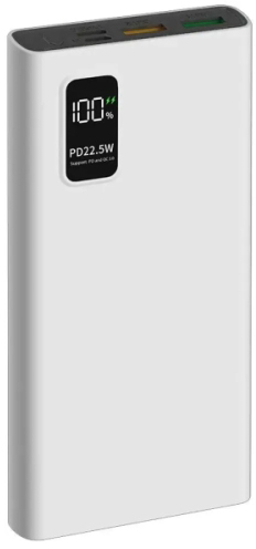 Внешний аккумулятор PERO PB05 (PB05WH), 10000 мАч, Белый детальное изображение - 2
