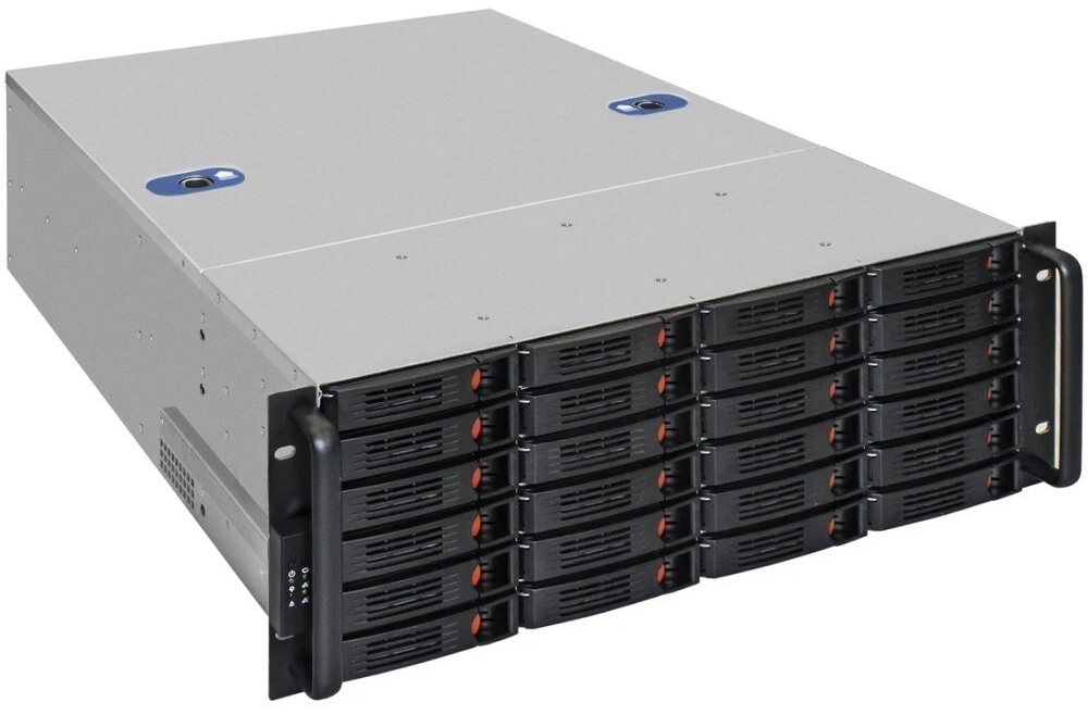 Серверный корпус ExeGate Pro 4U660-HS24, без БП, Черный детальное изображение - 1