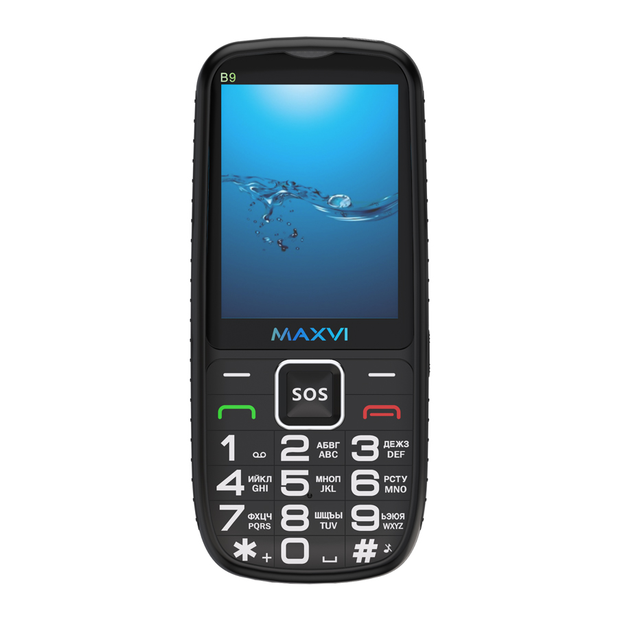 Мобильный телефон MAXVI B9, 32 Мб, Черный, Dual mini-SIM детальное изображение - 4