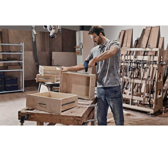 Аккумуляторная ударная дрель-шуруповерт Bosch GSB 12V-30, 12 В, 30 Нм, 2 А·ч, 06019G9120 детальное изображение - 3