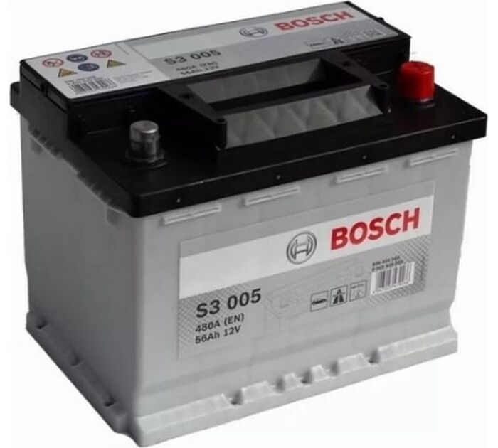 Аккумулятор BOSCH Silver EN480 R+, обратная, 0092S30050 56 А·ч №1