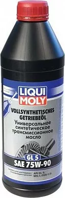 Моторное масло Liqui Moly Vollsynthetisches Getriebeoil 75W-90, 1950, 1 л детальное изображение - 1