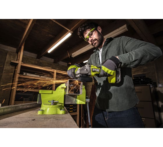 Бесщеточная углошлифмашина Ryobi RAG18X-1x40SJ 18В 5133005707, 125 мм, 9200 об/мин детальное изображение - 2