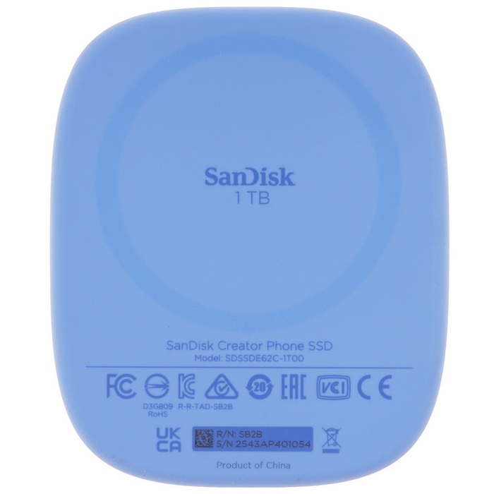 Внешний SSD SanDisk Creator Phone with Magsafe (SDSSDE62C-1T00-G25), 1 Тб №3