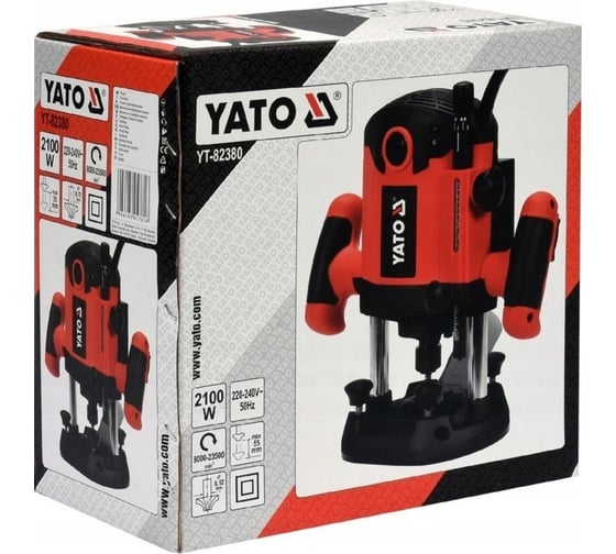Фрезер по дереву YATO YT-82380, 2100 Вт, Оранжевый детальное изображение - 3
