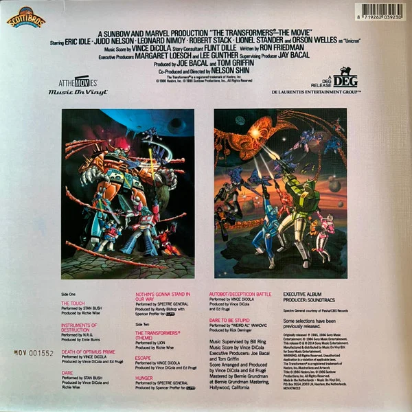 Виниловая пластинка Various – The Transformers: The Movie – Original Motion Picture Soundtrack – Unicron Marbled LP детальное изображение - 2