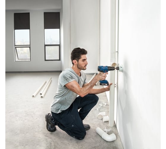 Аккумуляторная ударная дрель-шуруповерт Bosch GSB 180-LI, 18 В, 54 Нм, 2 А·ч, 06019F8323 детальное изображение - 8