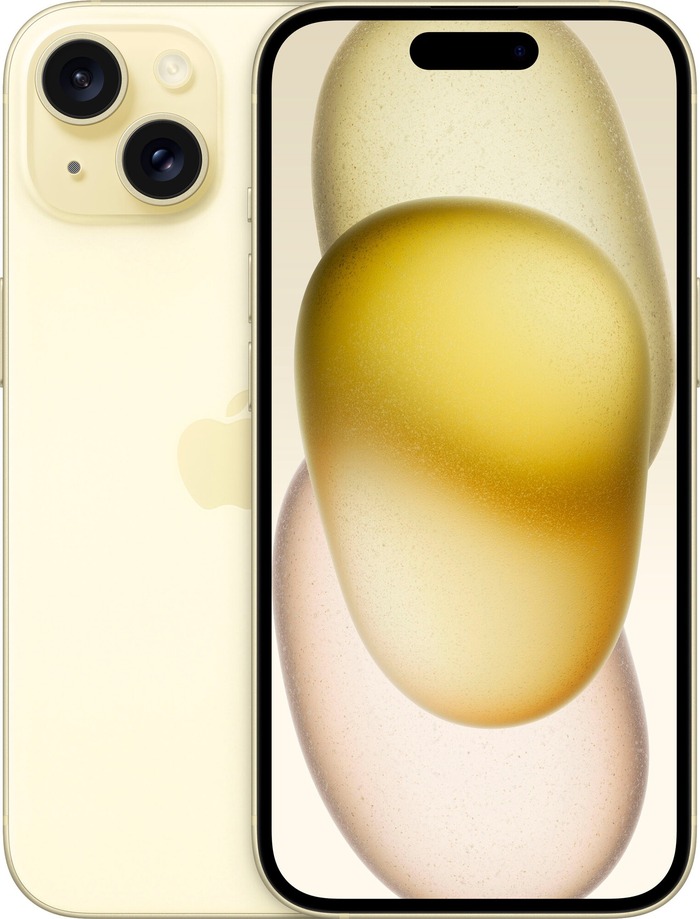 Смартфон Apple iPhone 15 256 Гб, Желтый, Dual eSIM №1