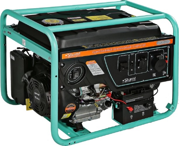 Генератор бензиновый Sturm PG8765NE, 5.5 кВт, Зеленый детальное изображение - 1