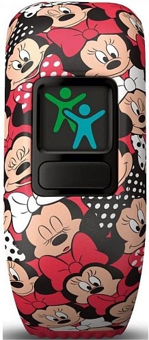 Фитнес-браслет детский Garmin Vivofit Jr 2, Minnie Mouse Band, 11 мм, Красный детальное изображение - 2