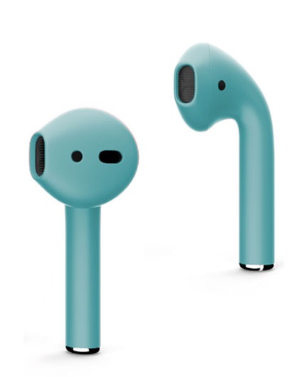 Беспроводные наушники Apple AirPods 2 (без беспроводной зарядки чехла), Голубой матовый детальное изображение - 2