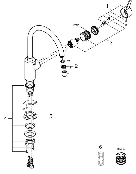 Смеситель  детальное изображение - 5