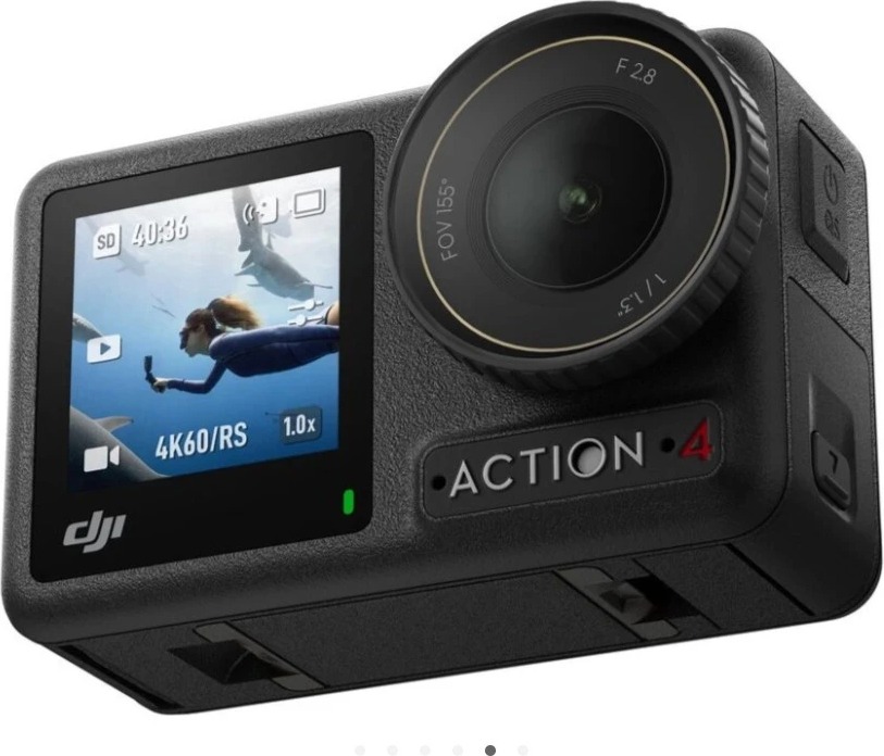 Экшн-камера DJI Osmo Action 4 Adventure Combo, Черный детальное изображение - 5