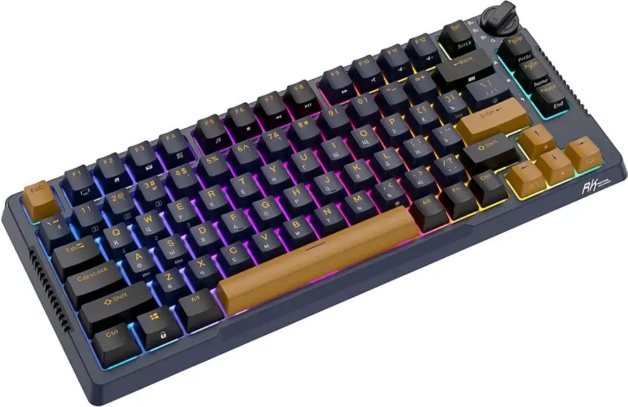 Клавиатура Royal Kludge RK-H81 Star Night, Sky Cyan Switch, Синий детальное изображение - 4
