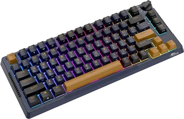 Клавиатура Royal Kludge RK-H81 Star Night, Sky Cyan Switch, Синий №4