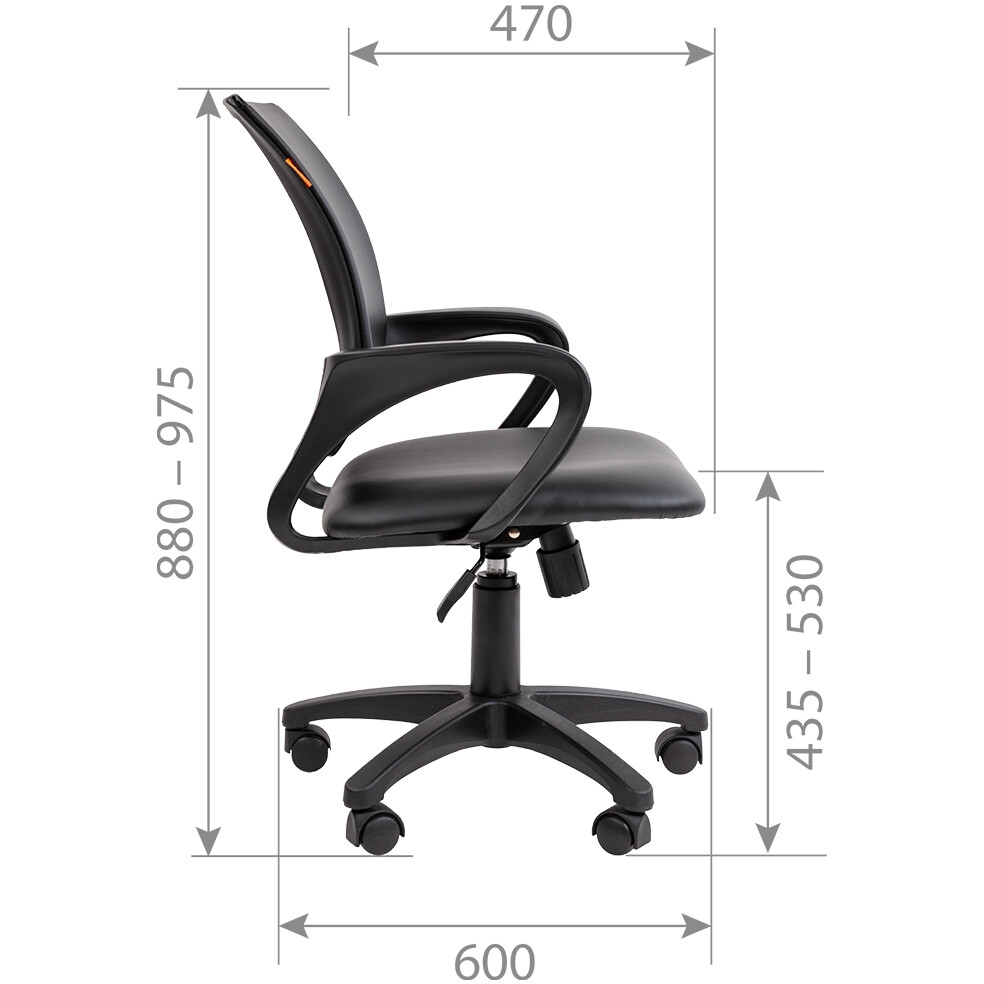 Офисное кресло Chairman 696 ЭКО, Черный детальное изображение - 4