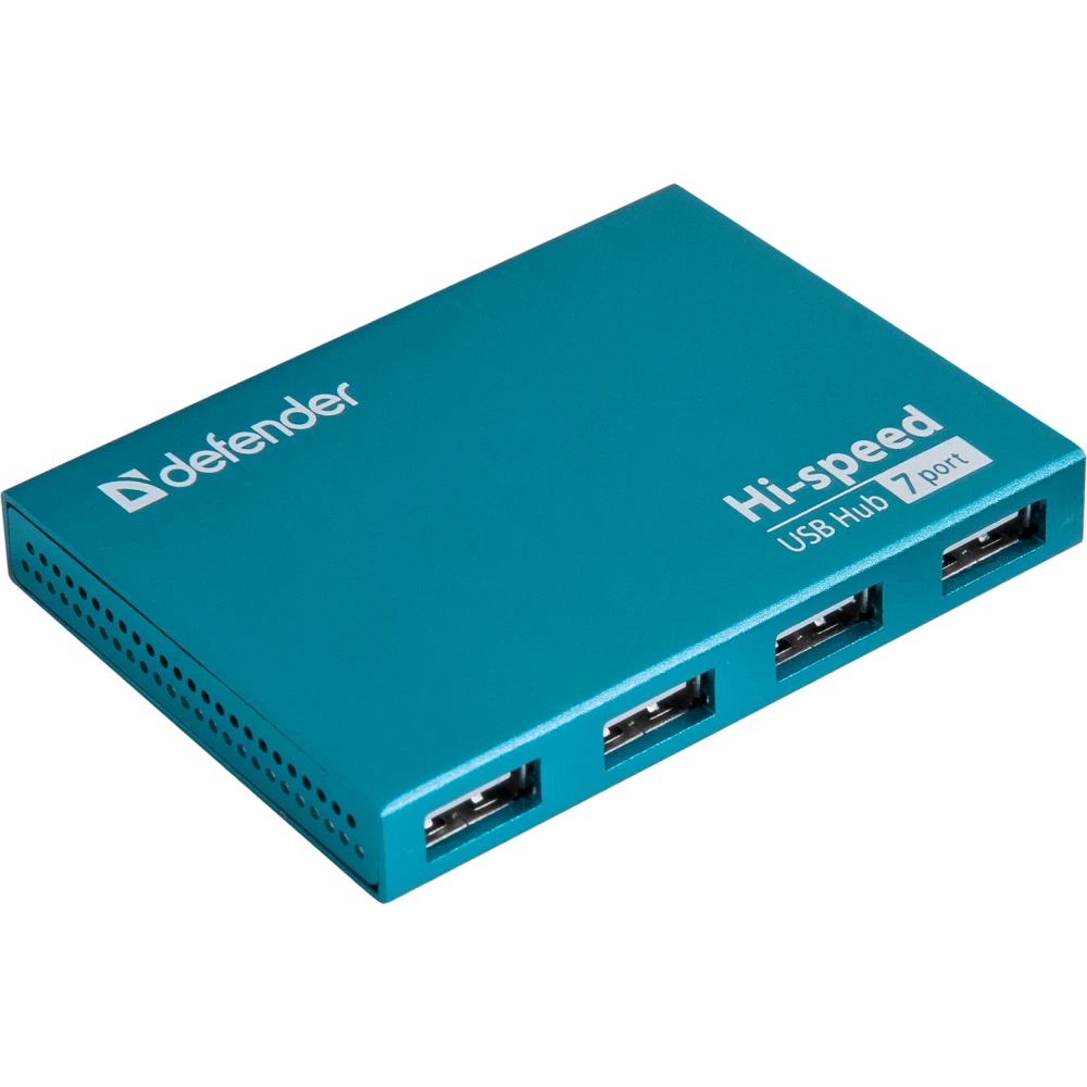 USB-концентратор Defender SEPTIMA SLIM, Голубой детальное изображение - 1