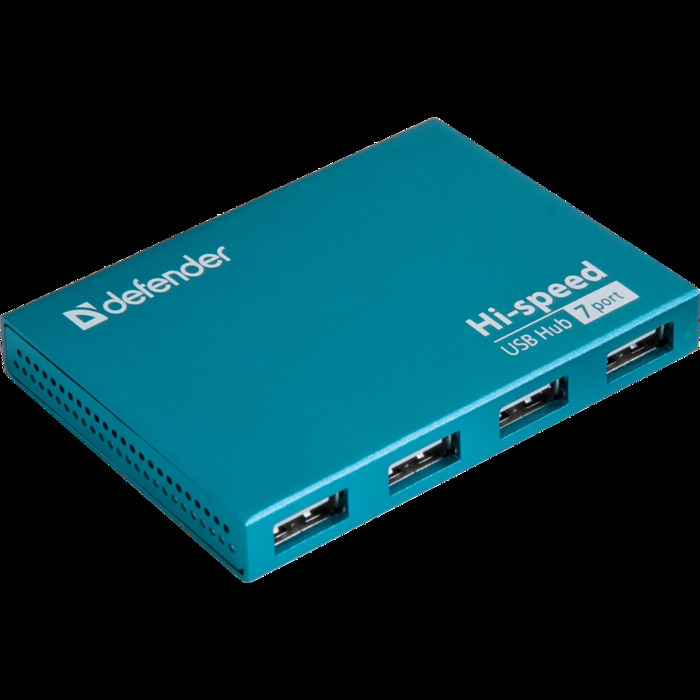 USB-концентратор Defender SEPTIMA SLIM, Голубой №1