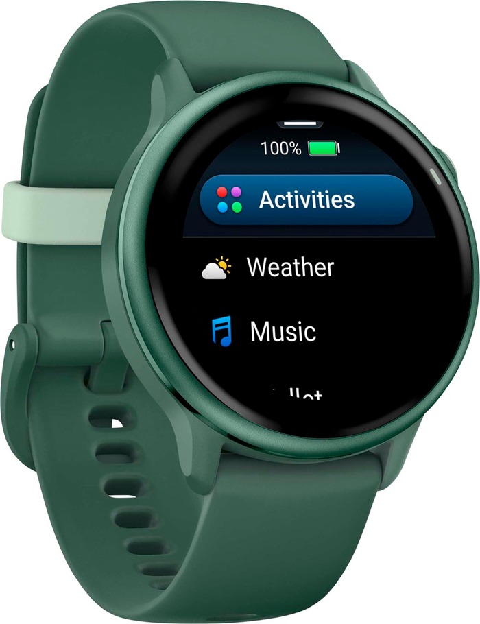 Умные часы Garmin Vivoactive 6 42 мм, Яшмовый с зеленым ремешком №6