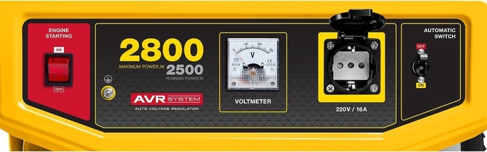 Генератор бензиновый STEHER GS-3500, 2.5 кВт, Желтый №4