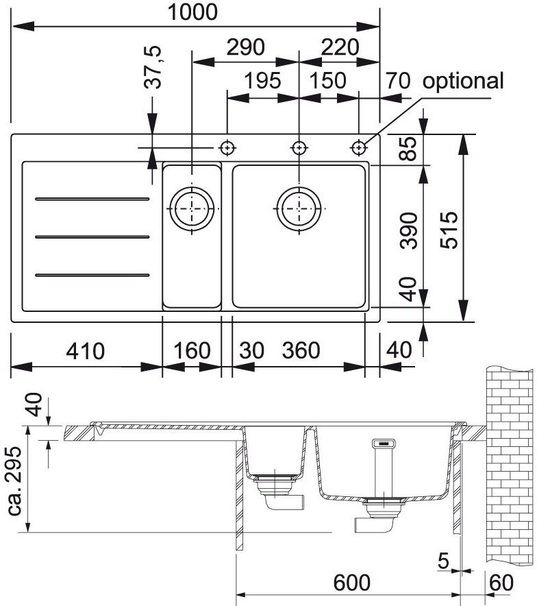 Кухонная мойка  детальное изображение - 2