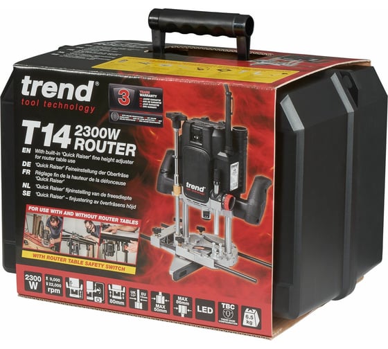 Фрезер Trend T14EK/EURO, 2300 Вт, Черный детальное изображение - 6