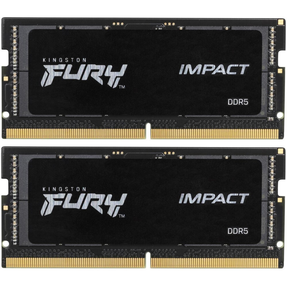 Оперативная память Kingston Fury Impact SO-DIMM DDR5 6000MHz, KF560S38IBK2-32, 2x16 Гб KIT, 32 Гб детальное изображение - 1
