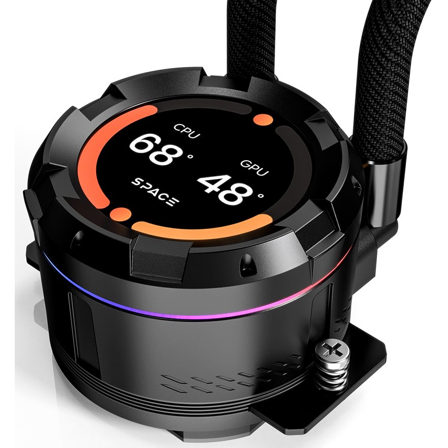 Система жидкостного охлаждения ID-COOLING SL360 XE, Черный детальное изображение - 6