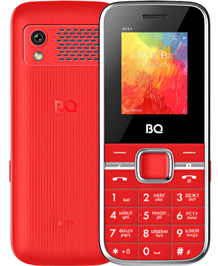 Мобильный телефон BQ 1868 Art+, 32 Мб, Красный, Mini SIM + nano SIM №3