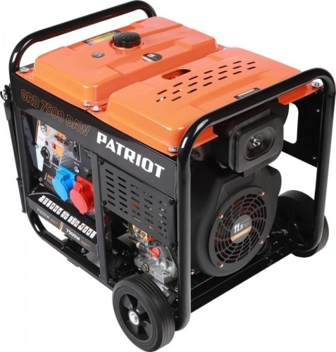 Генератор дизельный с воздушным охлаждением PATRIOT GRD 7500DAW 472732275, открытый, 6.5 кВт, Черный детальное изображение - 5