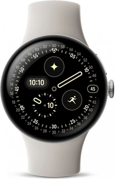 Умные часы Google Pixel Watch 4, Porcelain Active Band, 41 мм, Серый, Wi-Fi детальное изображение - 2
