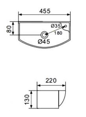 Умывальник Gappo GT707L  детальное изображение - 2