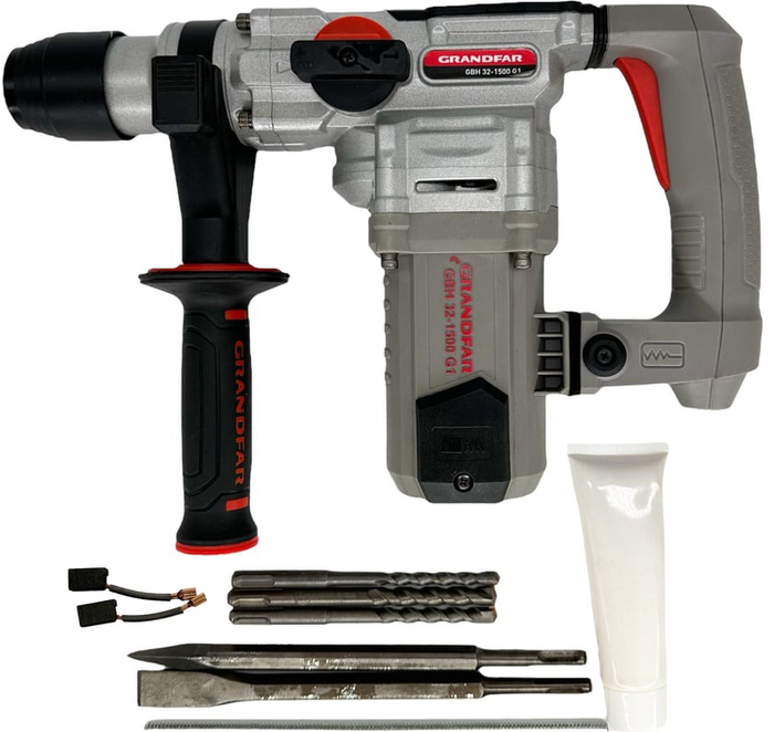 Перфоратор GRANDFAR GBH32-1500G1 1200 Вт, 5.5 Дж, 0-4000 уд/мин №1