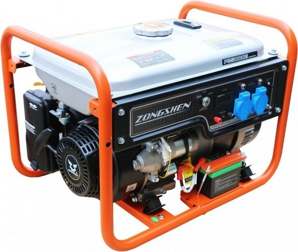 Генератор бензиновый ZONGSHEN PB 5000 E 1T90DF503, 4 кВт, Оранжевый детальное изображение - 1