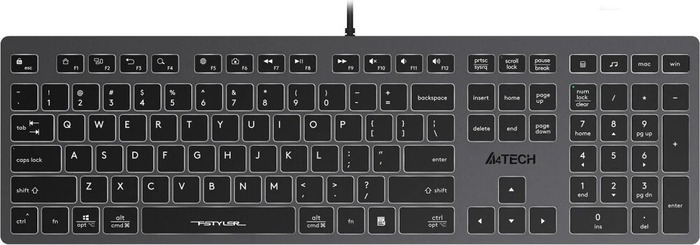 Клавиатура A4Tech Fstyler FX60H, Серый №6